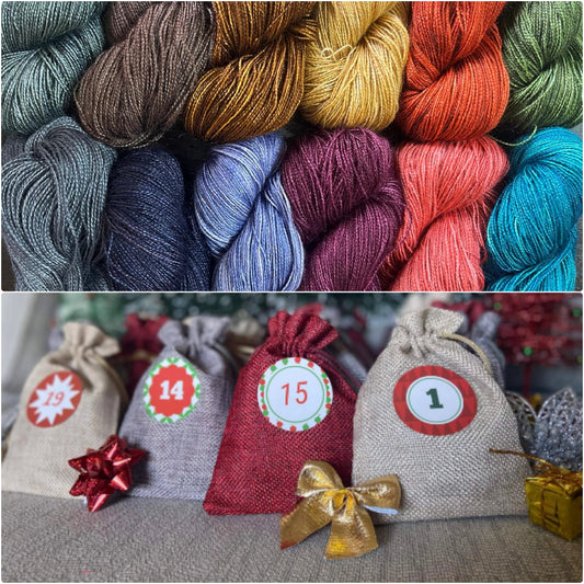 advent Calendar Sock Yarn, 12 days, sock weight