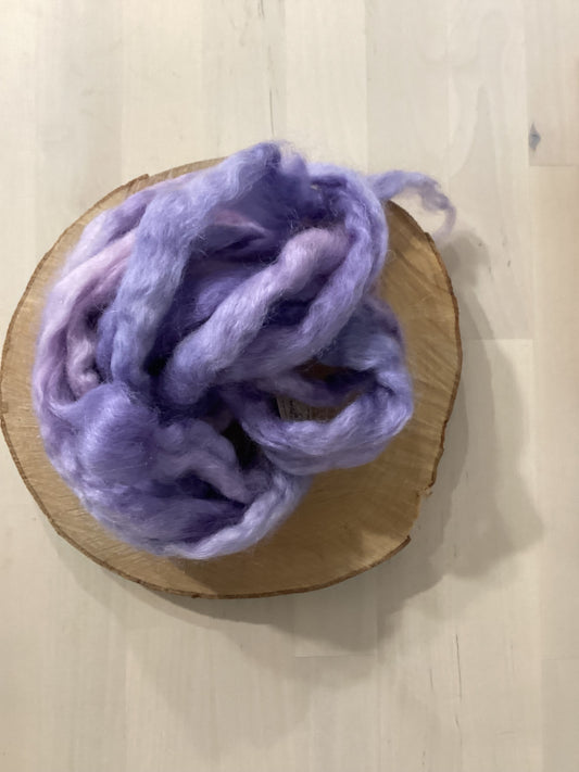 kid mohair/wool combed top, 25g, lavender