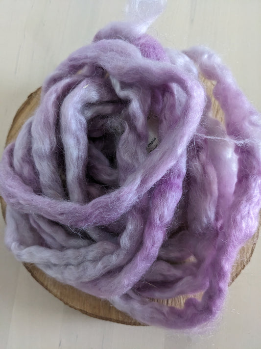 kid mohair/wool combed top, 25g, orchid