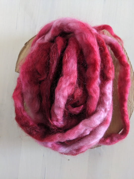 Kid Mohair/Wool Combed Top, 25g, Ruby