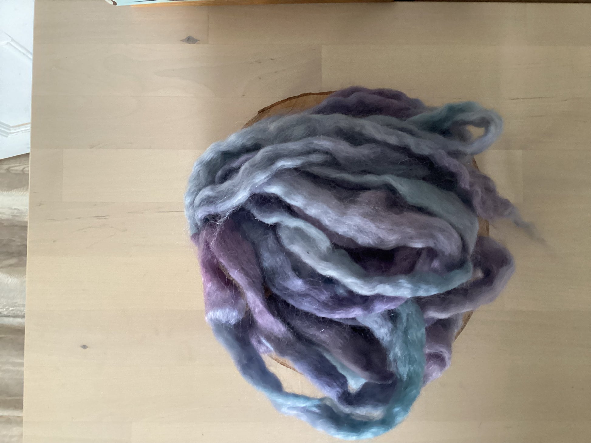 Mohair/Wool Combed Top - Orchid