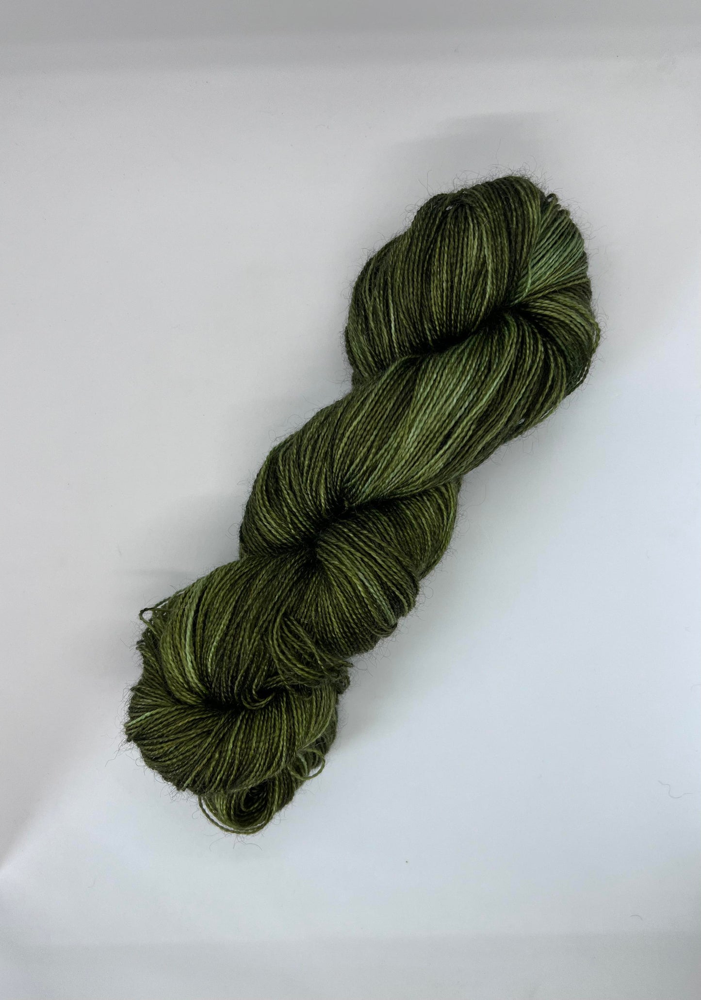 Kid Mohair Sock Yarn - Fil à bas, 120g, khaki