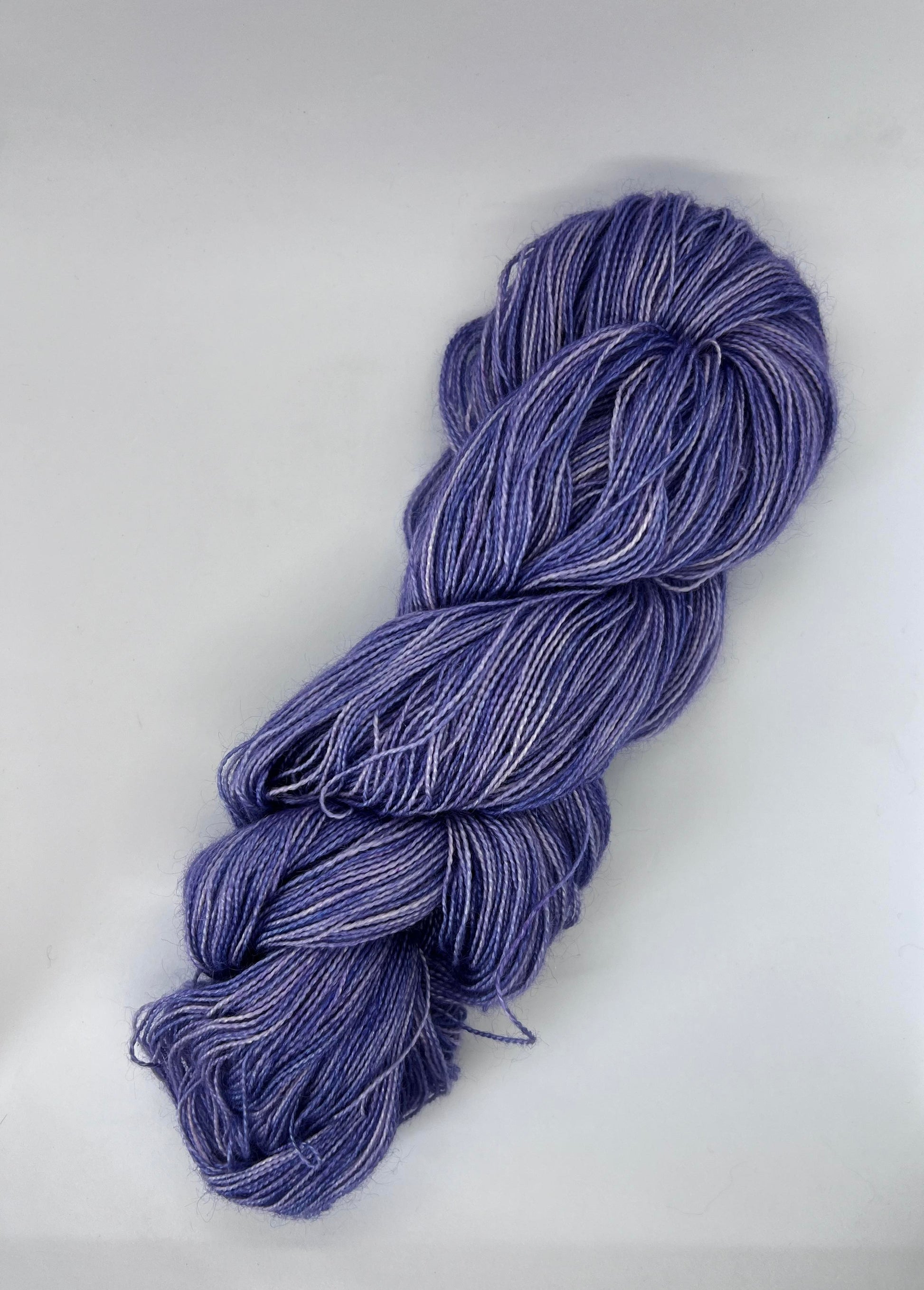 kid mohair sock yarn, 120g, lavender