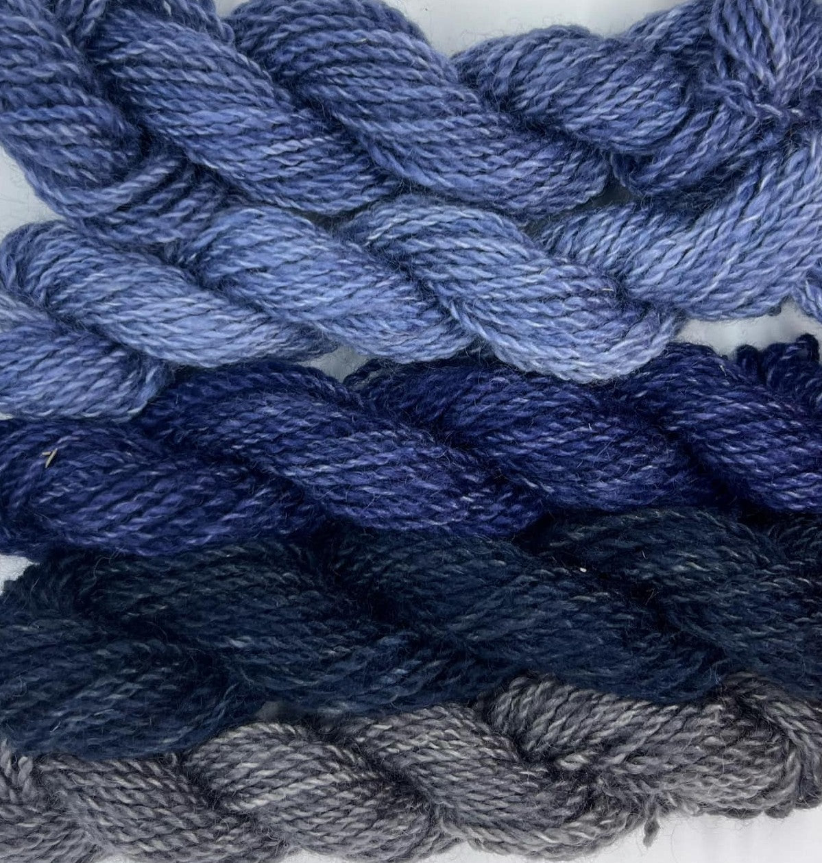 lady, mini skeins set, 5*20g, deep blue