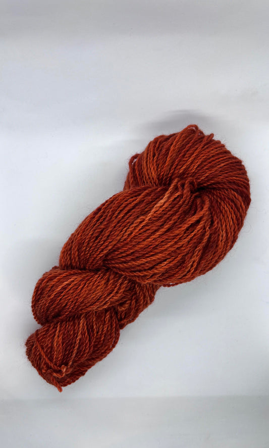 lady, light worsted, 100g, rust